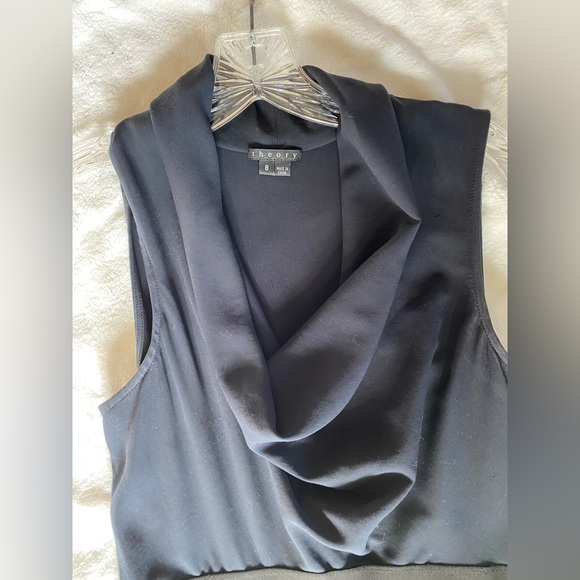 Dark Navy Theory Sleeveless Dress - Picture 3 of 5